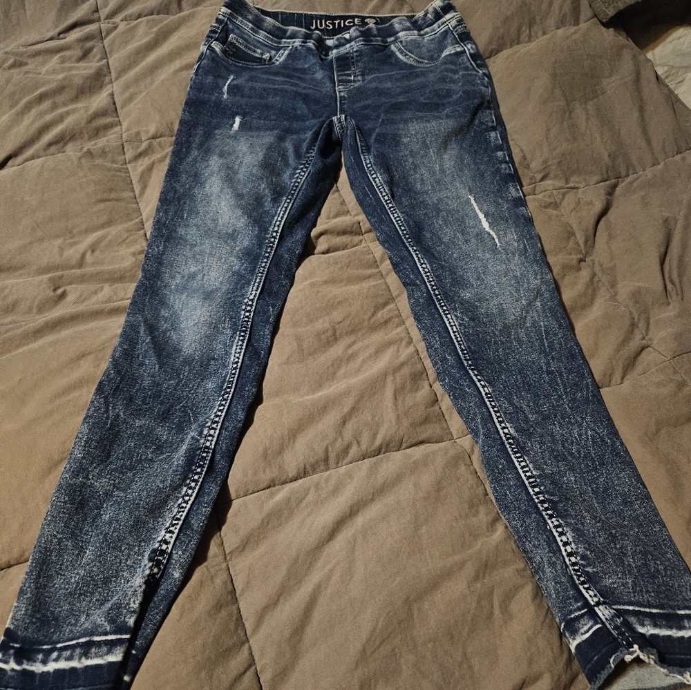 Justice distressed jeggings